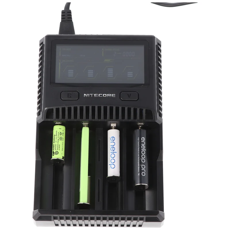 Nitecore SC4 Schnell-Ladegerät passend für fast alle Li-Ion, NiMH und LiFEPO4 Akku