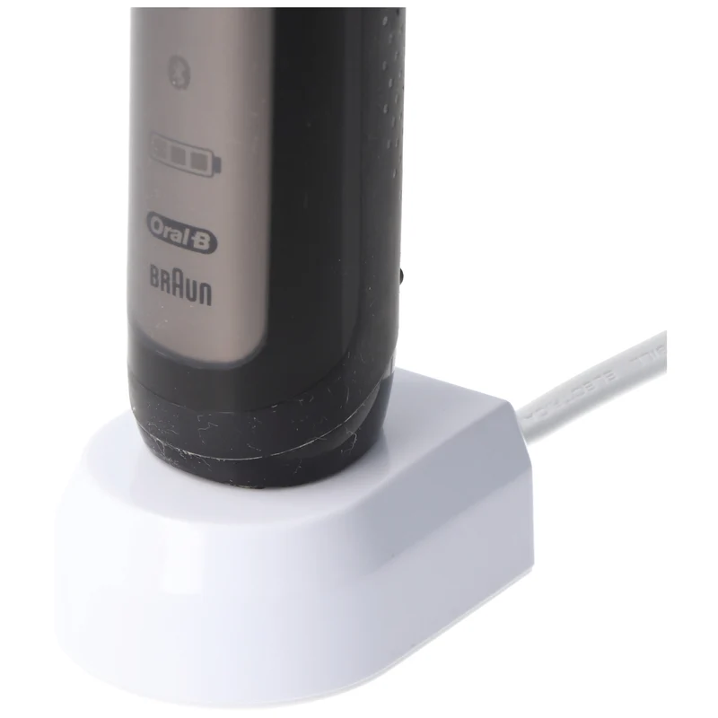 AccuCell Ladestation passend für Oral-B Zahnbürste Professional Care 500, Professional Care 2500, PD12, D20, GeniusX, Genius 8000, weiß