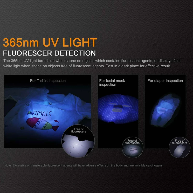 Fenix LD02 V2.0 Cree XQ-E HI LED und UV Licht Taschenlampe