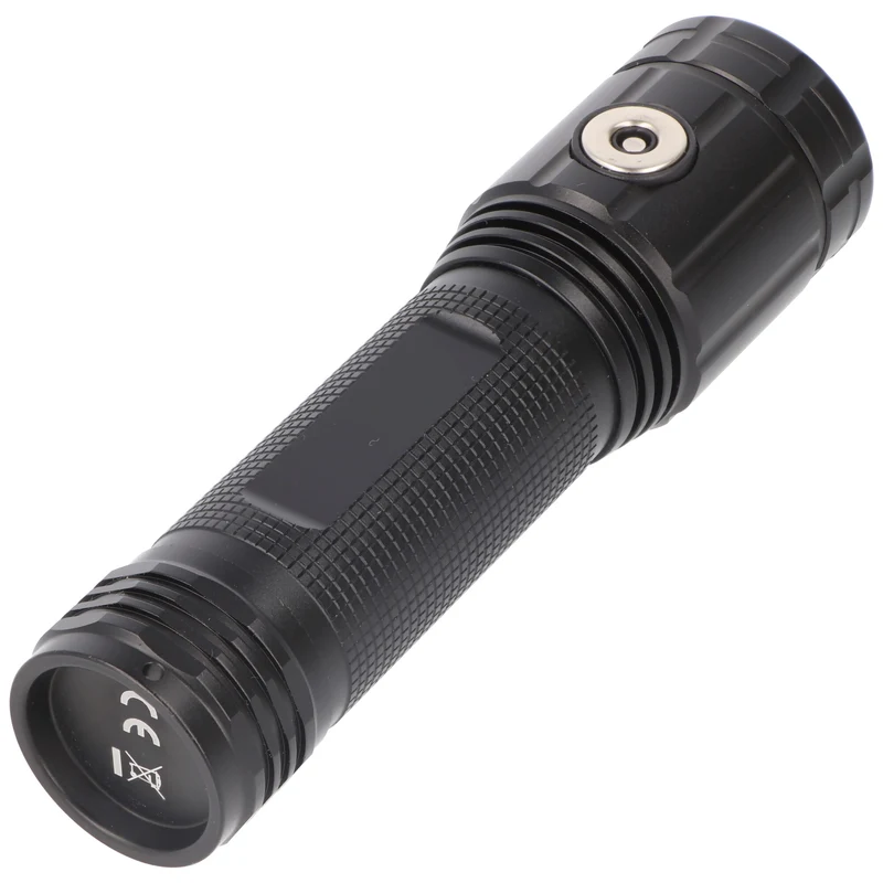 Velamp STURM: Wiederaufladbare LED-Taschenlampe 2000 Lumen, Anti-Blackout mit Wandhalterung