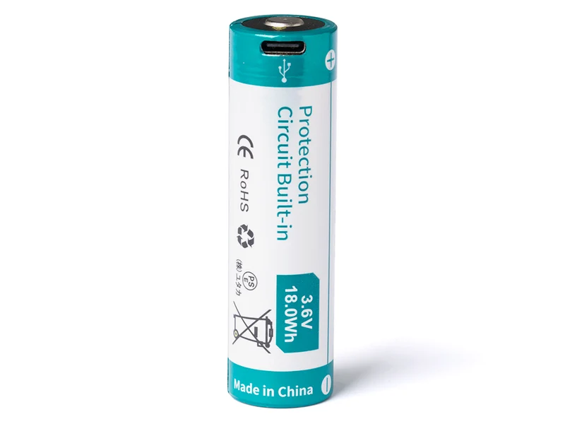 Keeppower 21700 - 5000mAh, Li-Ionen 3,6V - 3,7V - mit USB-C ein.-u.Ausgang