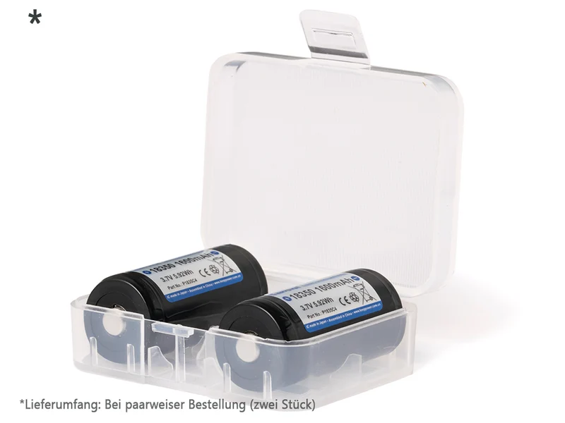 Keeppower 18350 - 1600mAh, 3,6V - 3,7V Li-Ionen-Akku PCB geschützt P1835C4