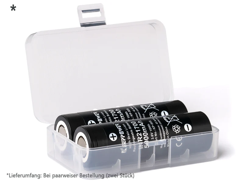 Keeppower INR21700 - 5000mAh, 3,6V - 3,7V KP-50S Li-ion Akku High Drain (Samsung 50S) 45A*