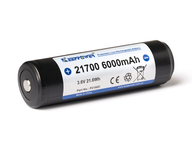 Keeppower 21700 6000mAh 3,7V Li-Ion Akku PCB geschützt P2160C