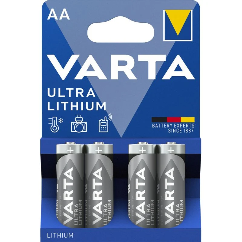 Varta Ultra Lithium Batterie AA - Mignon 6106 - LR6 - 4er Pack