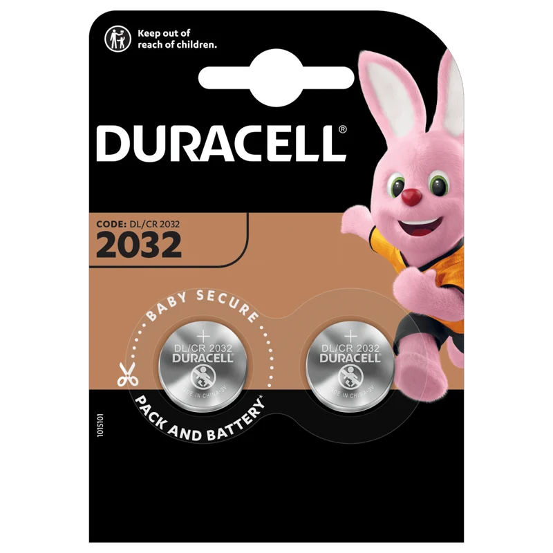 Duracell Lithium-Batterie 2032 2Stück Blister - 3V - DL2032/CR2032