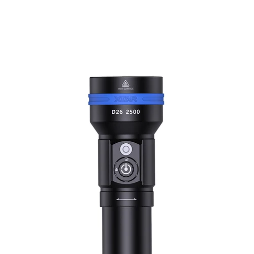 Xtar Taschenlampe D26-2500 kurze Version SET mit 1x26650 Akku und Ladegerät