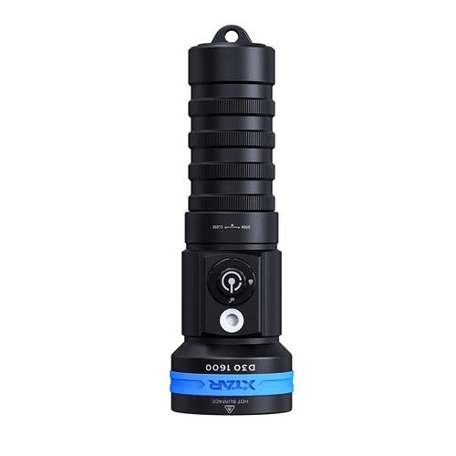 Xtar Tauchlampe D30-1600 SET mit Ladegerät und 1x 26650 Li-Ion Akku