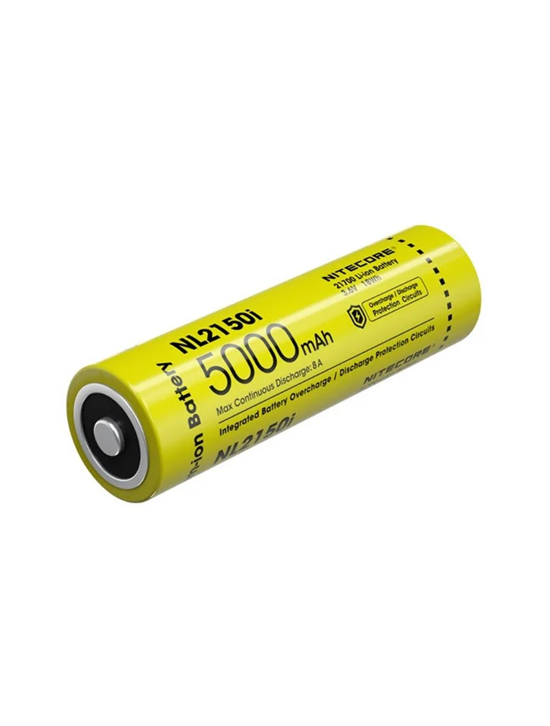 NiteCore 21700 NL2150i - 5000mAh, 8A, Li-Ionen 3,7V - 3,6V - PCB geschützt