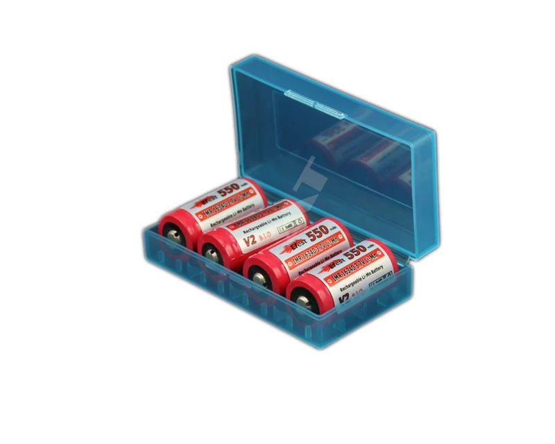 Efest Plastikbox für 2x 18650 oder 4x 16340 transparent