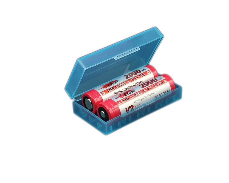 Efest Plastikbox für 2x 18650 oder 4x 16340 transparent