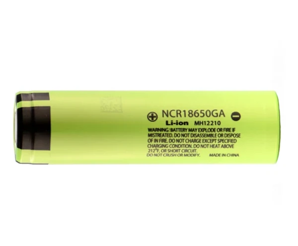 Panasonic NCR18650GA 3,6V - 3,7V 3300mAh Green (Pluspol flach)
