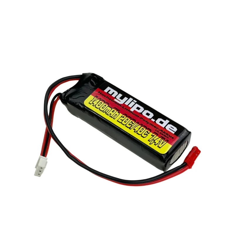 Mylipo Lipo Akku 1400mAh 7,4V 2S 20C/40C JST-Female