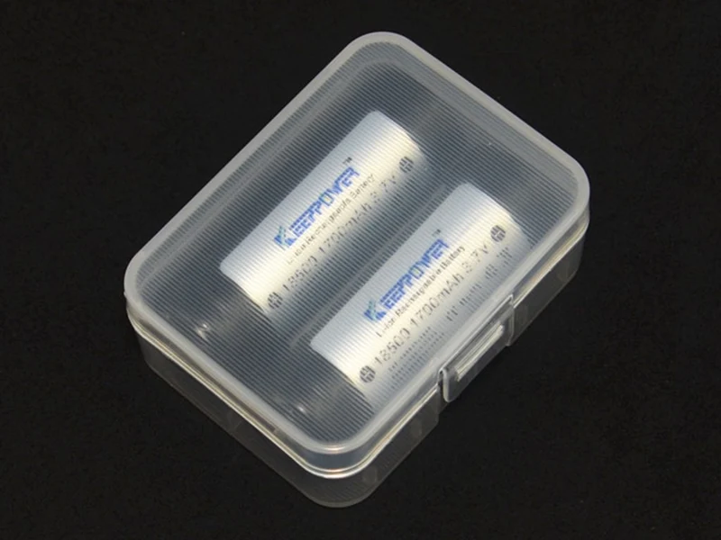 Plastikbox Keeppower D2 für 2x 18500 oder 2x 18350 transparent
