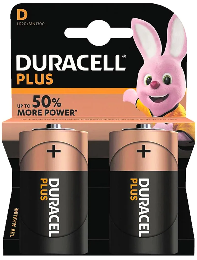 Duracell PLUS 1,5V D Mono LR20 MN1300 - 2 Stück