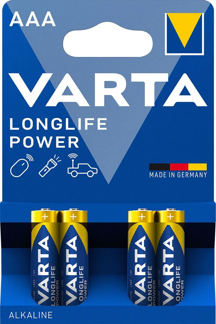 Varta 4903 Longlife Power Mikro-Batterien AAA - 4 Stück