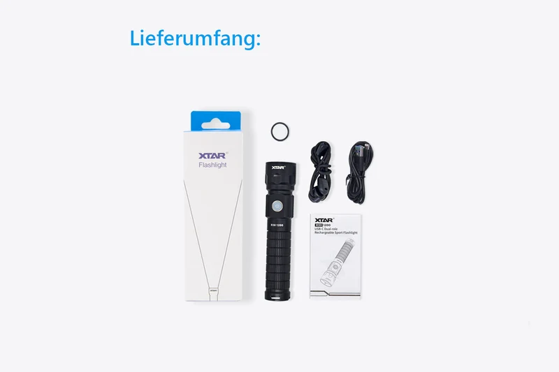 Xtar Taschenlampe R30 - 1200 mit USB-C Neue Version