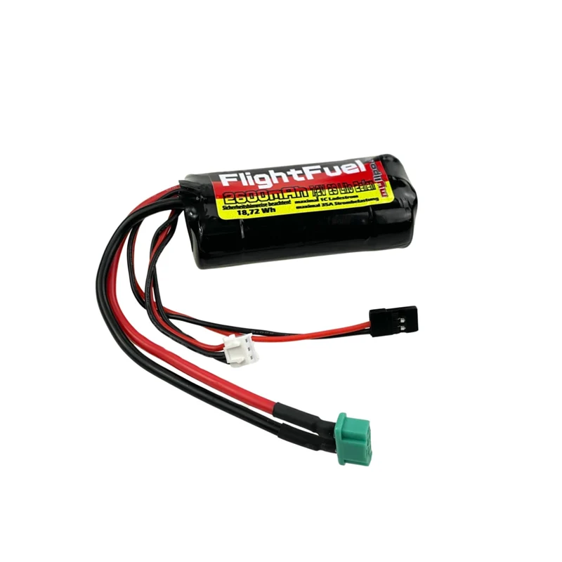 FlightFuel Li-Ion Akku Rundzelle Molicel INR18650-P26A, 2600mAh 35A Li-Ionen-Akku, 7,2V