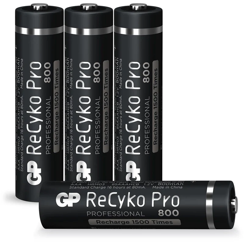 AAA Akku GP NiMH 800 mAh ReCyko Pro 1,2V 4 Stück