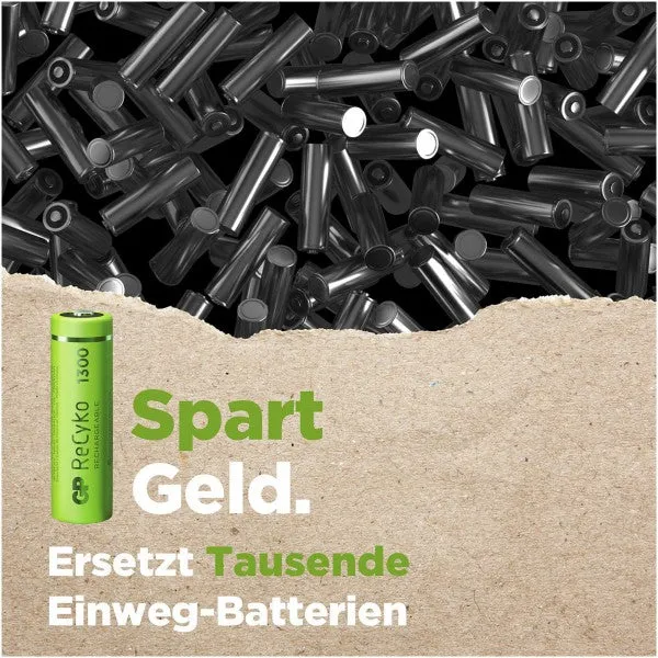AA Akku GP NiMH 1300 mAh ReCyko 1,2V 4 Stück