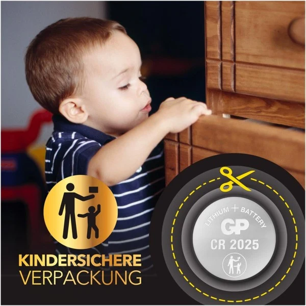 GP Batteries CR2025 GP Lithium Knopfzelle 3V 10 Stück