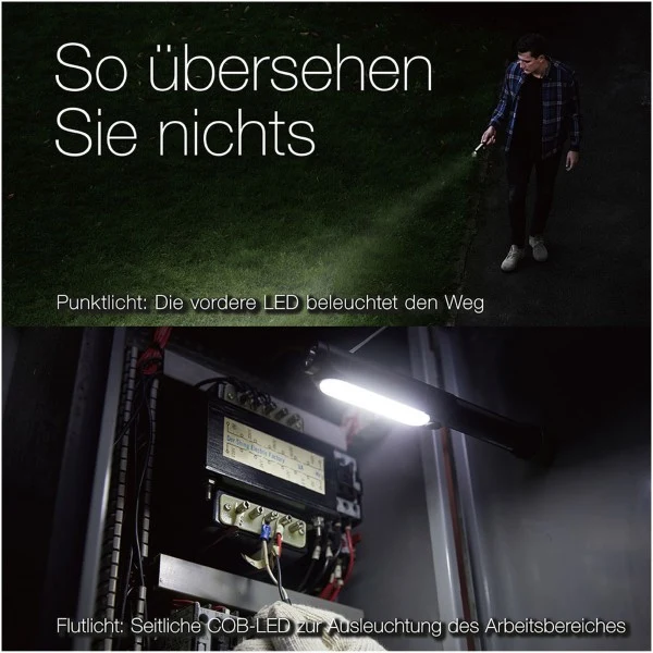 GP Batteries Taschenlampe C34 mi hellen 550 Lumen inklusive 3x AA Mignon 1,5V Batterie