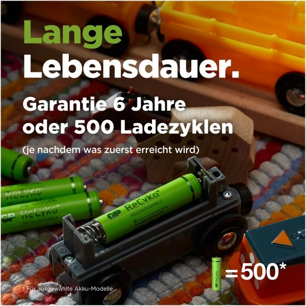 AAA Akku GP NiMH 850 mAh ReCyko 1,2V 4 Stück