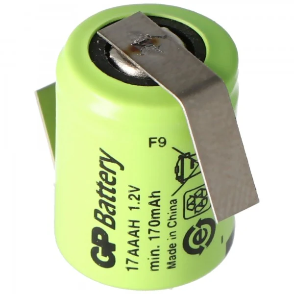 GP Batteries KAN 1/3AAA Micro 1,2 Volt 170mAh NiMH mit Lötfahne Z-Form