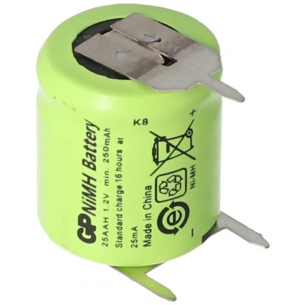 GP Batteries Akku passend für Sanyo N-110AA Akku NiMH 1/3 AA Mignon mit 3-er Print + / --