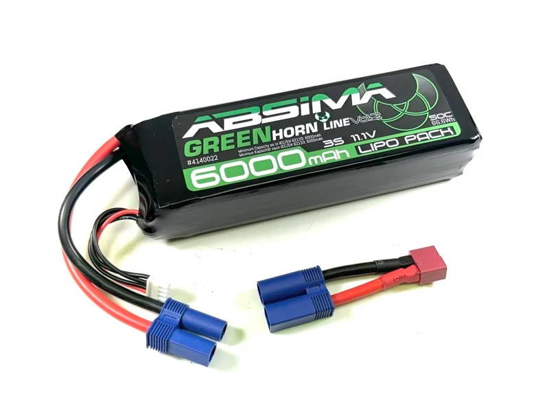 Absima Greenhorn Vol.2 LiPo 3S 11,1V 50C 6000mAh SC (EC5/T-Stecker)