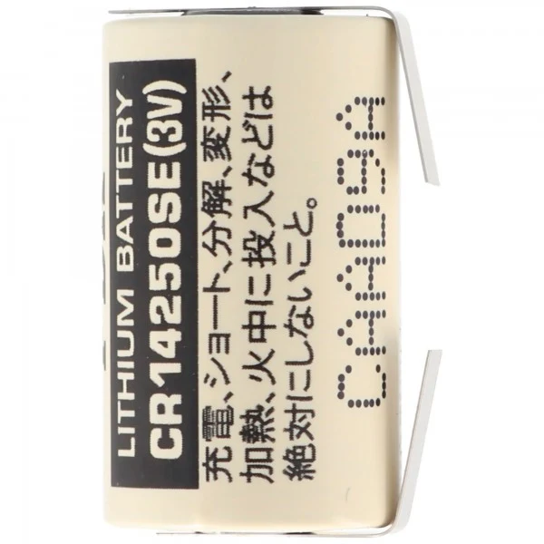 Sanyo CR14250 SE 1/2AA IEC CR14250 3V 850mAh U-Lötfahne Lithium Batterie