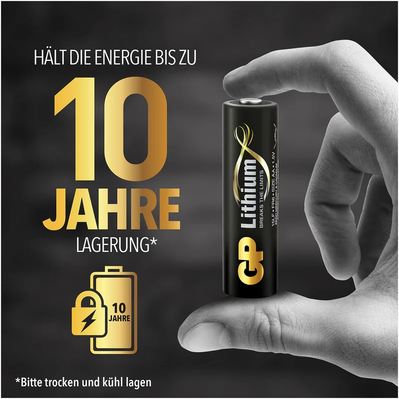 GP Batteries AA Batterie GP Lithium 1,5V 4 Stück