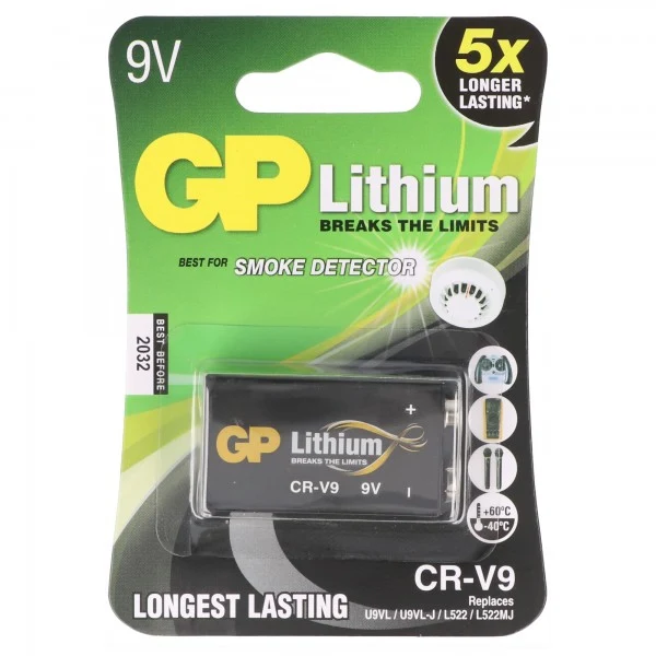 9V Batterie GP Lithium 1 Stück