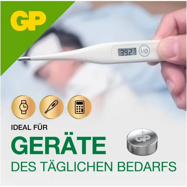 GP Batteries A76 (LR44) GP Alkaline Knopfzelle 1,5V 5 Stück