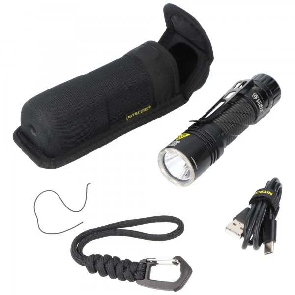 Nitecore EDC35 LED-Taschenlampe mit bis zu 5000 Lumen, NiteLab UHi 40 MAX LED, Lumin Shield Funktion, 21700 Li-Ion Akku 6000mAh