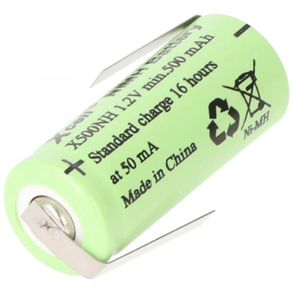 AccuCell GP Lady Akku GP 50NH, LR1, Size N NiMH Akku 500mAh mit Lötfahne in Z-Form