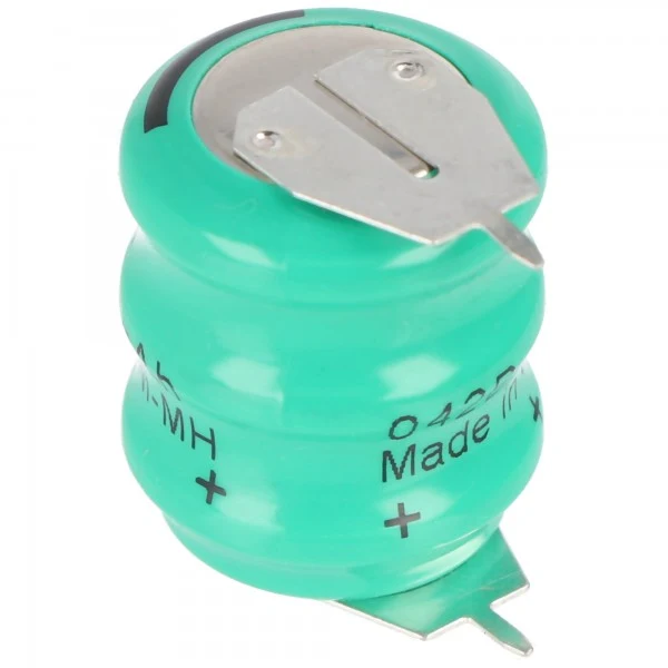 Varta 3/V80H Säule 3,6 Volt 70mAh mit 1er Print Kontakt auf +/- 3/V65HT
