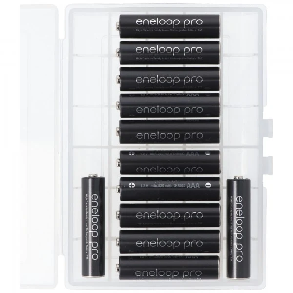 Panasonic eneloop Pro, Ready-to-Use Ni-MH Akku, AAA Micro, min. 930 mAh, 500 Ladezyklen mit AccuSafe