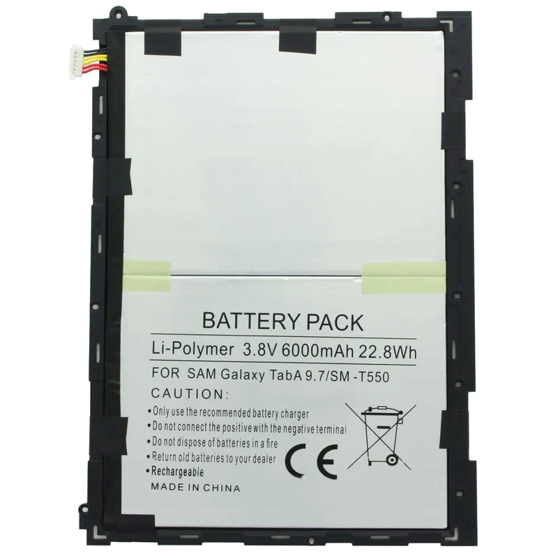 AccuCell Akku passend für den Samsung Galaxy Tab A 9.7 Akku SM-P550, SM-T550, EB-BT550ABE