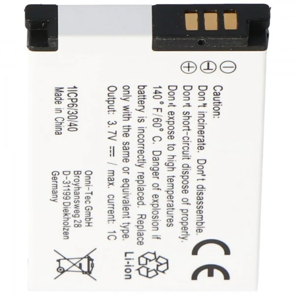 Akku passend für Samsung SLB-10A, SLB10A, ES55, HZ10W, L100