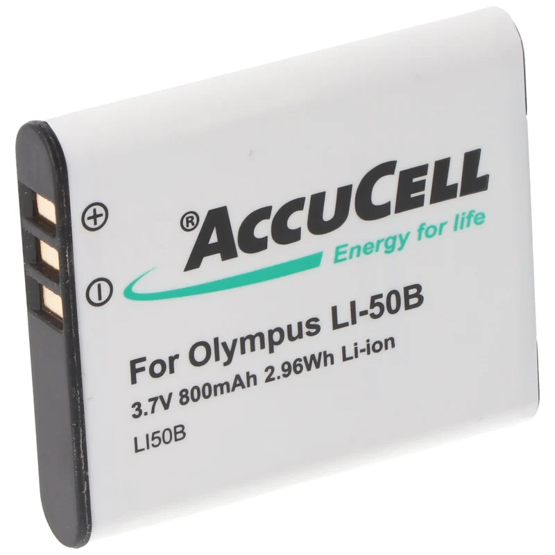 AccuCell Akku passend für Olympus LI-50B Akkutyp D-Li92, DB-100, VW-VBX090, Sony NP-150