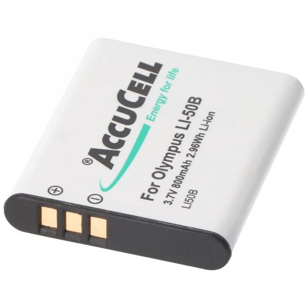 AccuCell Akku passend für Olympus LI-50B Akkutyp D-Li92, DB-100, VW-VBX090, Sony NP-150