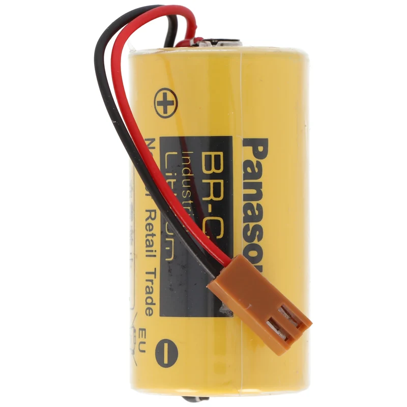 Panasonic BR-CCF1TH CNC Backup Batterie Lithium BR-C mit Kabel und Stecker, GE FANUC CNC 16i, 18