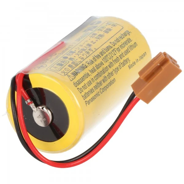 Panasonic BR-CCF1TH CNC Backup Batterie Lithium BR-C mit Kabel und Stecker, GE FANUC CNC 16i, 18