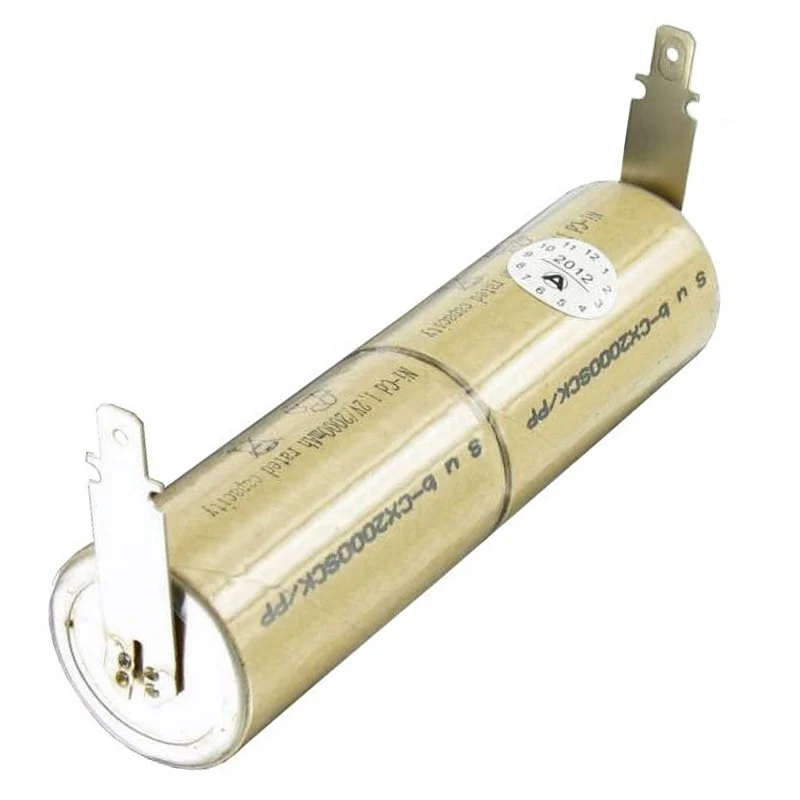 AccuCell NiCd AkkuPack 2,4 Volt für Staubsauger mit 4,8mm und 6,3mm Steckkontakt