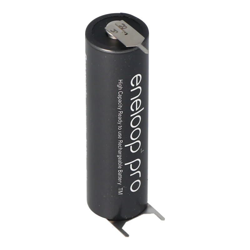Panasonic Ready2use AA 2500mAh Akku Mignon NiMH mit Print Kontakt + 1er, - 2er Print