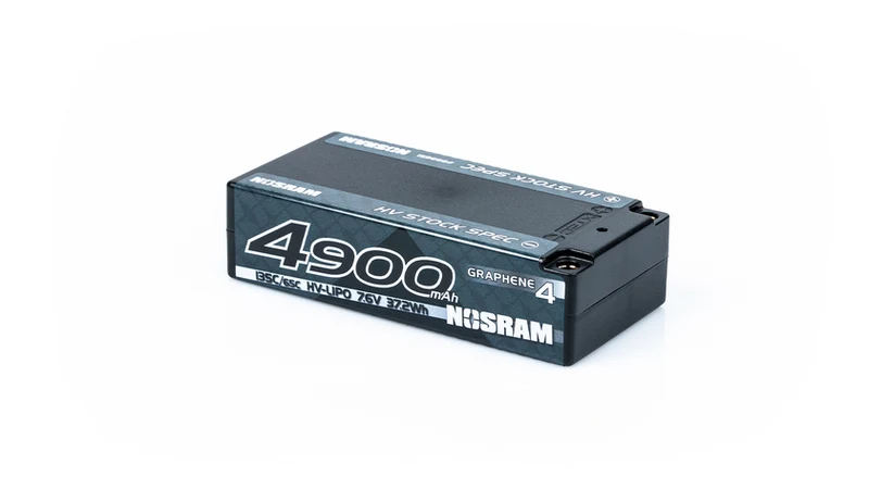 NOSRAM HV Stock Spec Shorty GRAPHENE-4 4900mAh Hardcase Akku - 7,6V LiPo - 135C/65C