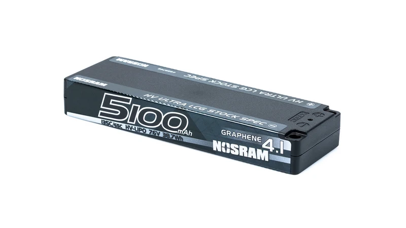 NOSRAM HV Ultra LCG Stock Spec GRAPHENE-4.1 5100 mAh Hardcase – 7,6 V LiPo – 135 °C/65 °C