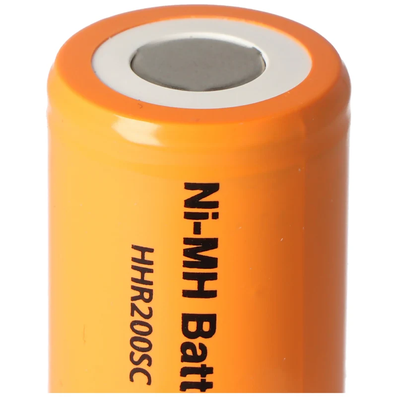 4/5 SUB-C Panasonic HHR200SC NiMH Akku Flattop Abmessungen 22,2x34mm