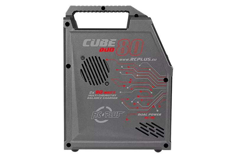 RC Plus - Cube 80 Duo Ladegerät - AC-DC - 2x 80W - 2x 6S Lixx - 15 Nixx - 20V PB